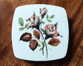 Regent of London Floral Powder Compact: Autumn Colors, Unused