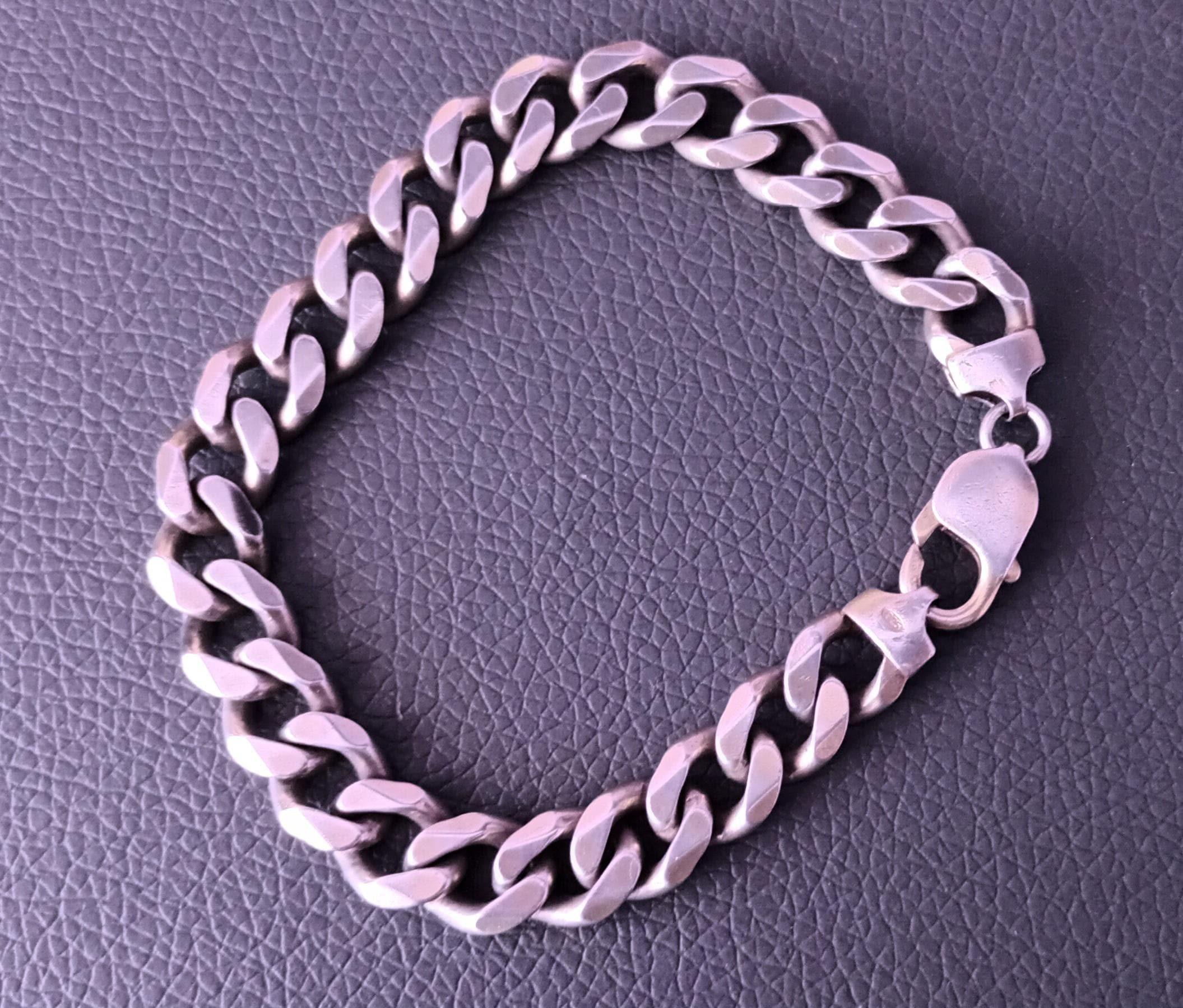 Bracelet Vintage Argenté Rosé - Style Années 80 - Occasion