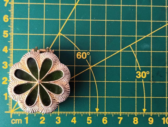 Vintage Max Factor Daisy Solid Perfume Compact: G… - image 6