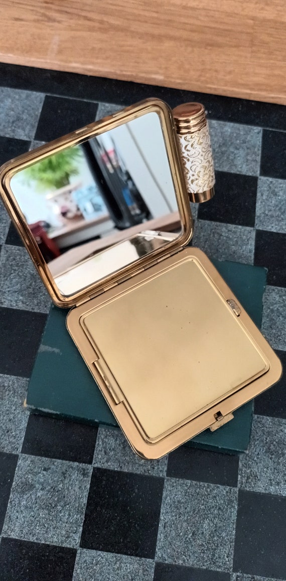 Vanity Compact Set With Comb And Lipstick Holder.… - image 5