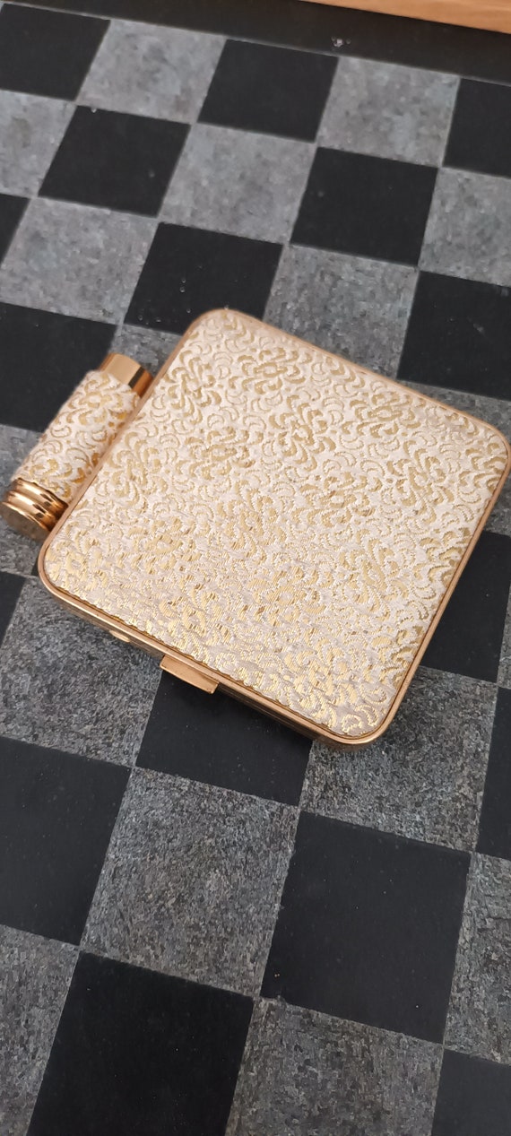 Vanity Compact Set With Comb And Lipstick Holder.… - image 2