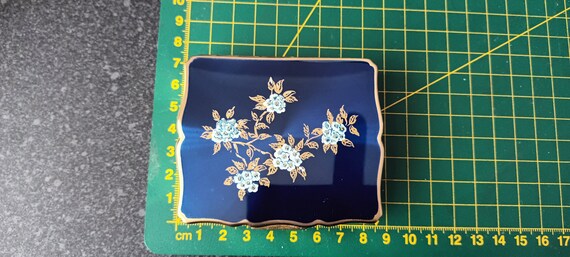 Musical Floral Stratton Powder Compact In Excelle… - image 7
