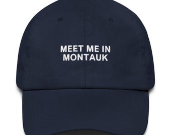 Eternal Sunshine Meet Me in Montauk Embroidered Hat