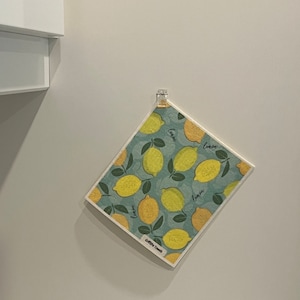 Lemons Reusable Paper Towel | Dishcloth | Sponge Cloth | Swedish Dishcloth | Eco friendly products | Absorbent towel
