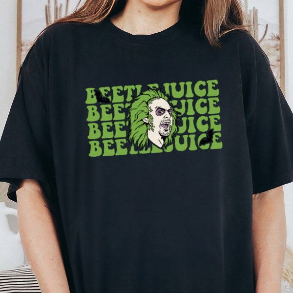 Beetlejuice Halloween Horror Character Shirt, Retro Horror Character T-shirt, Never Trust The Living T Shirt, Beetlejuice Movie Tshirt