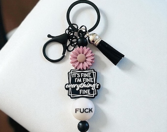 It&#39;s Fine, I&#39;m Fine Everything&#39;s Fine Keychain/ Bag Tag