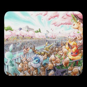Eeveelutions Gathering Gaming Mouse Pad