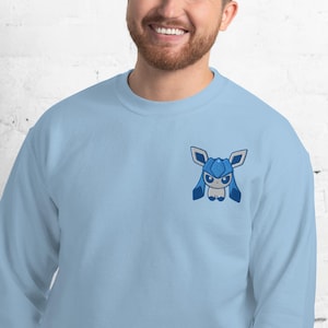 Glaceon Embroidered Unisex Sweatshirt