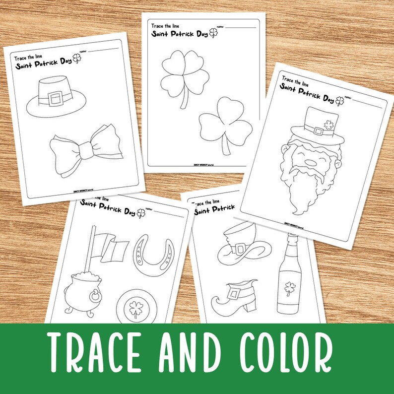 St. Patrick's Day Worksheets, Bundle, Preschool Activities, Preschool ...