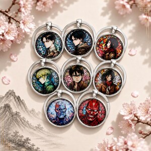 Attack on Titan Schlüsselanhänger | Levi Ackermann | Eren Jäger | Handmade | Kawaii | Geschenk-Idee | Titan | Anime Keychain | Schlüsselbund