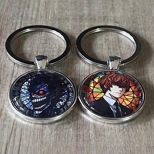 Anime Schlüsselanhänger | Death Note | Light Yagami Handmade | Kawaii | Geschenk-Idee | Cabochon | Ryuk | Keychain | Schlüsselbund | Otaku
