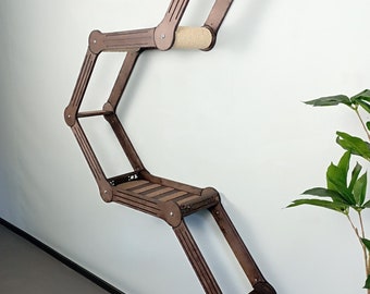 Modular Set of Cat Wall Shelves Transformer, Create Your Cat's Dream Playground