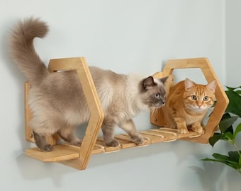 Cat Wall Shelf Step – Modern Cat Wall Furniture Track | Climbing Shelf for Cat Wall System
