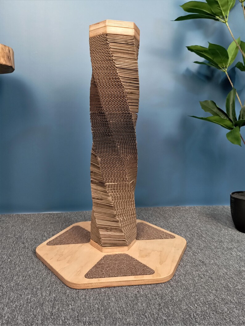 Cardboard Cat Scratcher, Cat Scratch Tree, Cat Scratching Post, Cat