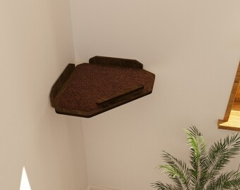 Corner Cat Wall Shelf – Space-Saving Cat Step for Inside Corner Walls