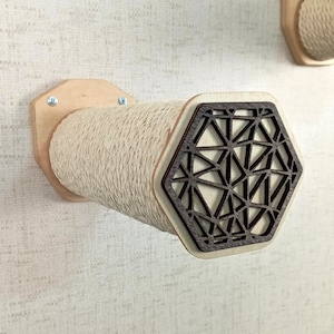 Branche d&#39;étagère pour chat en sisal, étagères murales pour chat, marches pour chat, cadeau pour amoureux des chats, marches pour chat en sisal, marchepied pour chat, étagère murale pour chat