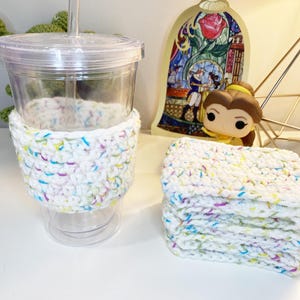 Funfetti Crocheted Cup Cozie