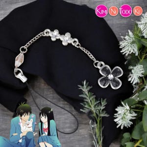 Kuronuma Sawako & Kazehaya Shouta Anime Cosplay Schlüsselanhänger | Kimi Ni Todoke Blumen Anhänger Handyanhänger | Perfektes Geschenk für Fans!