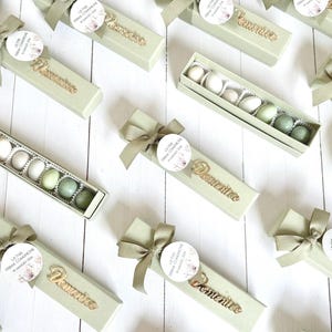 10 sage green first communion or wedding confetti tasting boxes