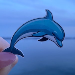 Stickers dauphins colorés - Décalcomanies sur le thème de l'océan pour scrapbooking et projet DIY