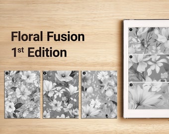 Supernote Screensaver | Supernote Sleep Screen | Custom Screensaver | Floral Fusion 1st Edition