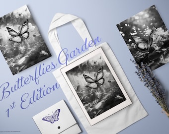 Supernote Screensaver | Supernote Sleep Screen | Custom Screensaver | Butterflies Garden 1st Edition