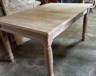 Table à rallonge fabriquée à la main en chêne par Artisan Woodshop