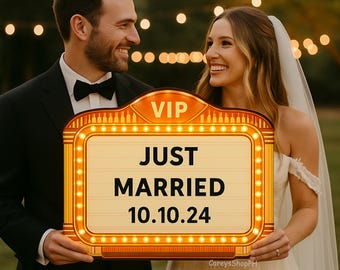 Custom Wedding Marquee Sign: Personalized Lighted Neon Monogram