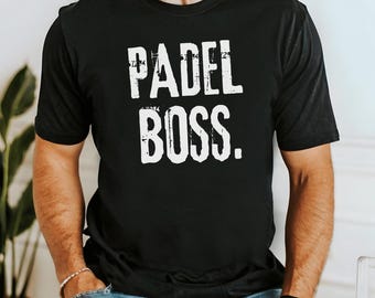 Padel T-Shirt, Padel Boss Shirt, Funny Padel Gift, Paddle Tennis, Padel Clothing, Birthday Present, Gift For Him, Gift For Her