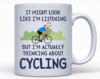 Funny Cycling Gift, Cycling Mug, Gift For Cyclist, Gift For Dad, Gift For Him, Father's Day, Bike Rider Gift, Birthday Present, Cycling Team