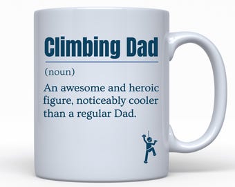 Climbing Gift For Dad | Bouldering Climbing Mug | Father's Day | Birthday Present