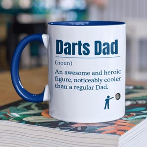 Darts Gift For Dad, Funny Darts Mug, Gift For Darts Fan, Gift For Dad, Father&#39;s Day, Gift For Darts Player, Birthday Present, Gift For Him