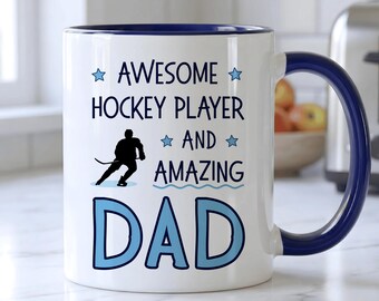 Ice Hockey Gift For Dad | Personalised Hockey Mug | Father's Day | Birthday | 11oz Ceramic Cup