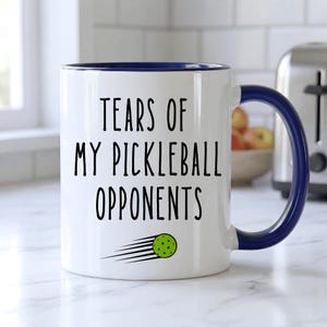 Grappige Pickleball-mok | Pickleball-cadeau voor hem haar | Tranen van mijn tegenstanders | Keramiek 330 ml