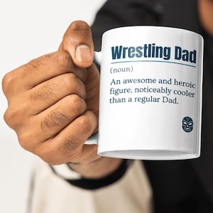 Wrestling Gift For Dad, Funny Wrestling Mug, Wrestling Definition Mug, Fathers Day Gift, Birthday Present, Gift For Wrestler, WWE fan