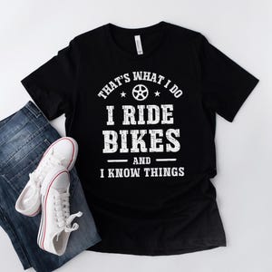 Mountain Bike Shirt, Funny Cycling T-Shirt, Gift For Cyclist, MTB Gift, Biker Gift, Gift For Dad, Gift For Grandad Husband, Father's Day Black