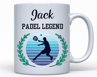Personalised Padel Gift, Padel Mug, Gift For Padel Player, Custom Padel Gift, Birthday Present, Paddle Tennis, Padel Partner Gift, Christmas