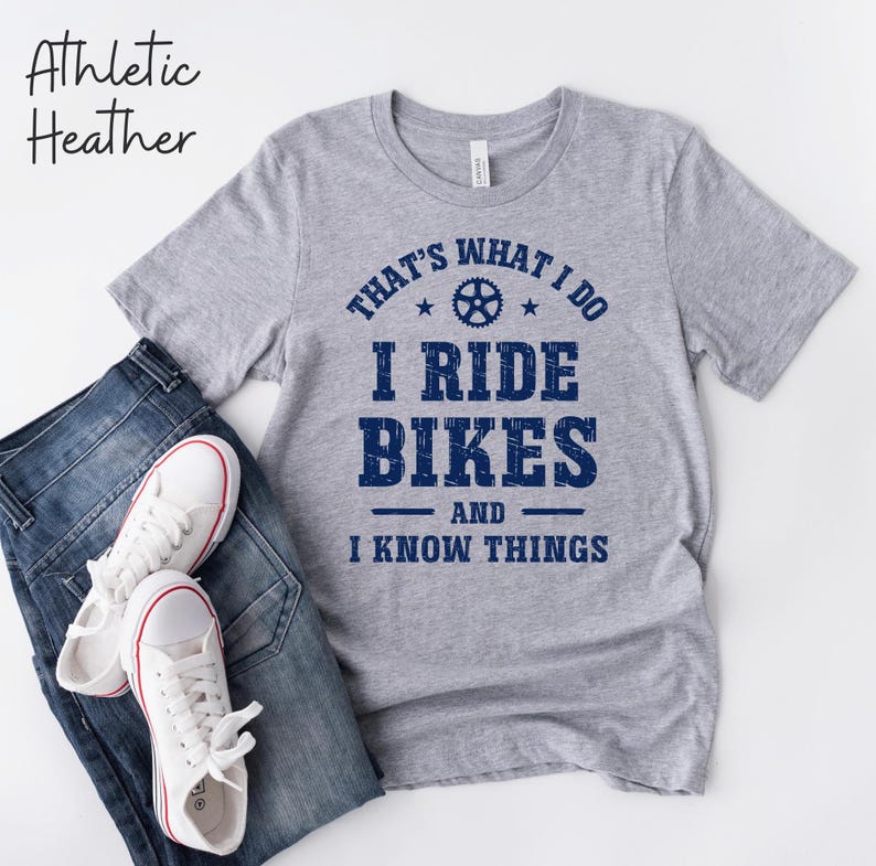Mountain Bike Shirt, Funny Cycling T-Shirt, Gift For Cyclist, MTB Gift, Biker Gift, Gift For Dad, Gift For Grandad Husband, Father's Day Athletic Heather