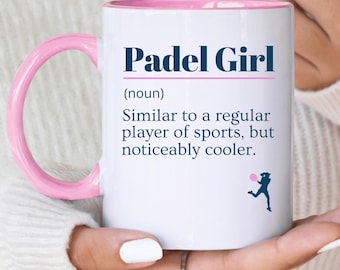 Padel Gift For Her, Padel Mug, Funny Padel Gift, Gift For Mum, Birthday Present, Gift For Girlfriend, Padel Girl Gift, Paddle Tennis