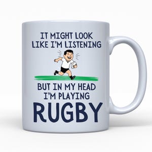 Funny Rugby Gift, Rugby Mug, Gift For Rugby Player, Rugby Union Gift, Rugby League, Gift For Dad, Fathers Day, Birthday Present, Rugby Team