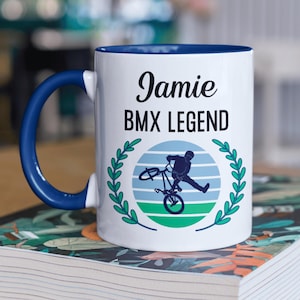 Personalised BMX Gift, BMX Mug, Funny BMX Gift, Custom Gift, Birthday Present, Gift For Boyfriend, Gift Bike Rider, Gift For Him, Coffee Mug
