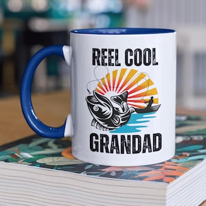 Regalo di pesca per il nonno, tazza da pesca divertente, regalo di pesca per il nonno, regalo di compleanno per il nonno, regalo per la festa del papà, regalo per il pescatore