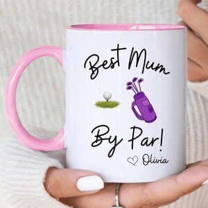 Personalised Golf Gift For Mum, Golf Mug, Custom Name Mug, Mother&#39;s Day Gift, Gift For Golfer, Golf Gift For Woman, Coffee Mug, Gift For Mom
