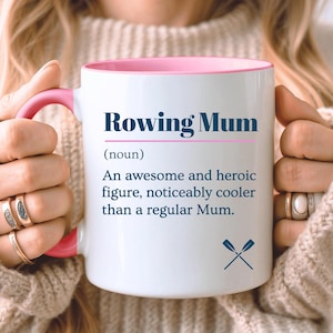 Taza de remo divertida para mamá, regalo para remeros, taza con definición de remero, Día de la Madre, regalo de cumpleaños, regalo para remeros, regalo para mamá, taza de café