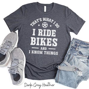Mountain Bike Shirt, Funny Cycling T-Shirt, Gift For Cyclist, MTB Gift, Biker Gift, Gift For Dad, Gift For Grandad Husband, Father's Day Dark Grey Heather