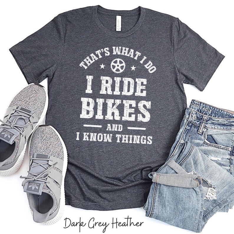 Mountain Bike Shirt, Funny Cycling T-Shirt, Gift For Cyclist, MTB Gift, Biker Gift, Gift For Dad, Gift For Grandad Husband, Father's Day Dark Grey Heather
