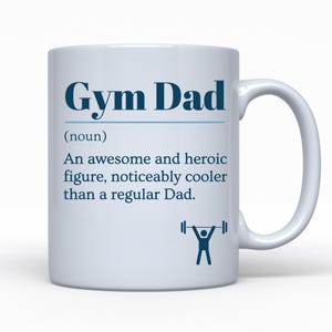 Fitnessstudio Geschenk für Papa, lustiges Fitnessstudio Becher, Geschenk für Fitness-Fan, Workout-Geschenk für Papa, Vatertag, Fitnessstudio-Geschenk für ihn, Geburtstagsgeschenk, Kaffeebecher