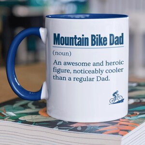 Mountain Biking Gift For Dad, Mountain Bike Mug, Funny Mountain Biker Gift, Gift For Dad, Father's Day Gift, Birthday Present, MTB Gift image 3