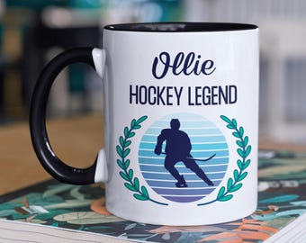 Personalised Ice Hockey Gift, Funny Hockey Mug, Custom Gift, Birthday Present, Hockey Team Gift, Gift For Him, Gift For Hockey Player