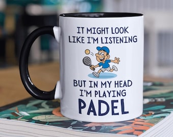 Funny Padel Mug, Gift For Padel Player, Paddle Tennis Gift For Him, Gift For Dad, Fathers Day, Birthday Present, Gift For Boyfriend